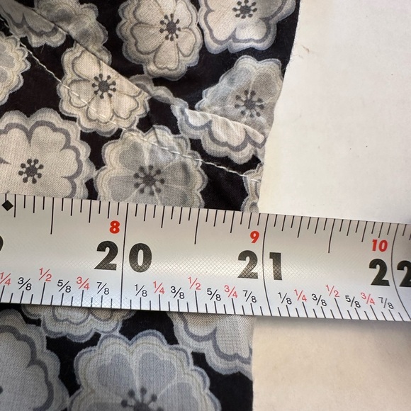 Ted Baker Men's Shirt Size 3 (M) Black Floral Print Long Sleeve Cotton Button Up - Picture 7 of 8